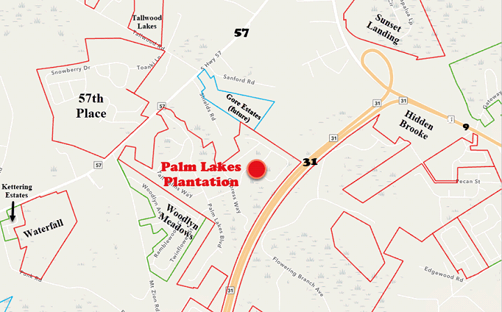 Palm Lakes Plantation community in Little River
